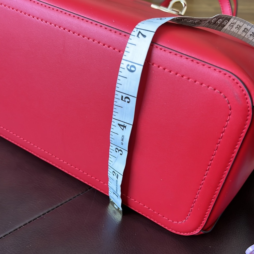 Michael Kors Manhattan Large Tote Leather Red Flame - Picture 13 of 13
